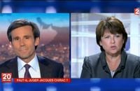 Martine Aubry, invitée du 20 heures de France 2 le 5 septembre 2011.