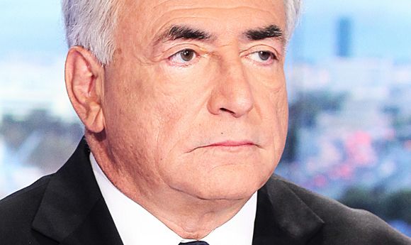 Dominique Strauss-Kahn, invité du journal de 20 heures de TF1 le 18 septembre 2011.