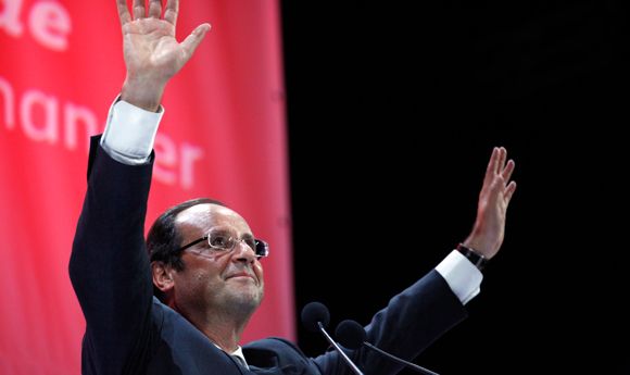 François Hollande, grand favori des sondages à la primaire socialiste.