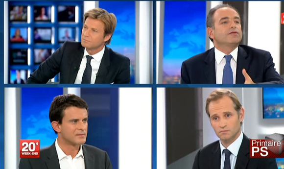 Jean-François Copé au 20 heures de France 2 le 16 octobre 2011.