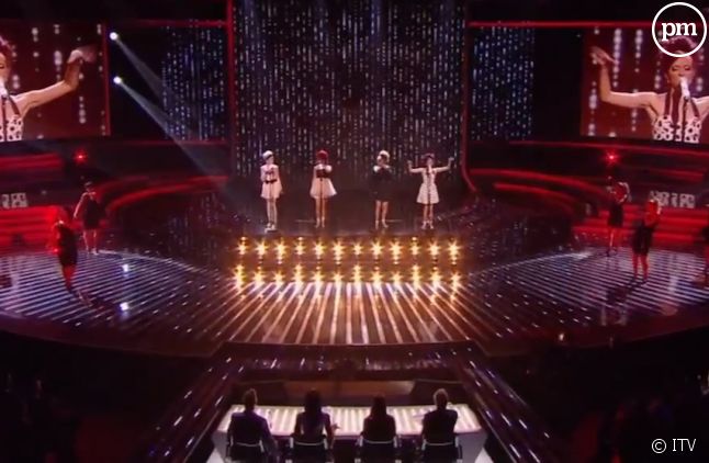 Little Mix sur le plateau de "The X Factor"