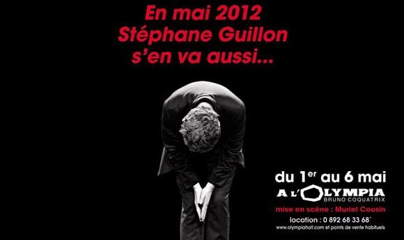 L'affiche pour le spectacle de Stéphane Guillon.