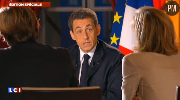 Nicolas Sarkozy dans "En direct de l'Elysée" le 29 janvier 2012.