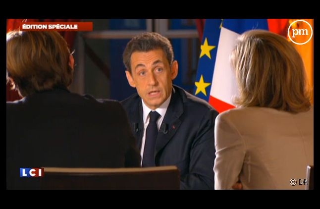 Nicolas Sarkozy dans "En direct de l'Elysée" le 29 janvier 2012.