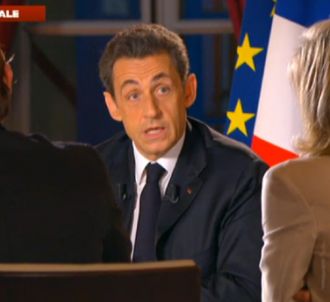Nicolas Sarkozy dans 'En direct de l'Elysée' le 29...