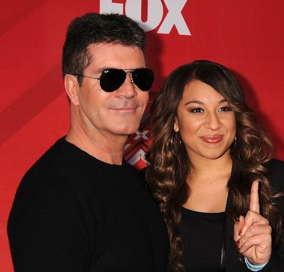 Simon Cowell et Melanie Amaro