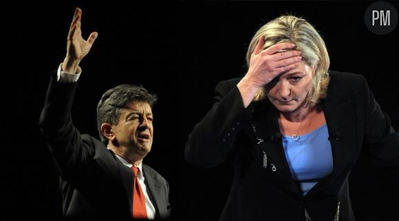 Marine Le Pen et Jean-Luc Mélenchon.