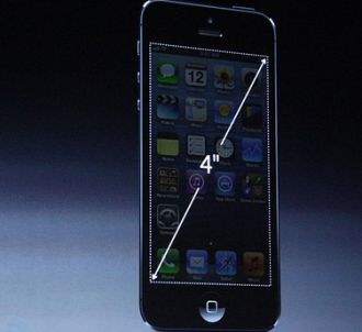 Principale nouveauté de l'iPhone 5, un écran plus grand.