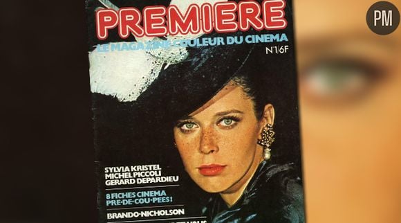 La Une du numéro 1 du magazine "Première", avec Sylvia Kristel.