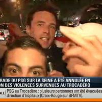 Un journaliste de BFMTV agrippé en direct par des supporters du PSG