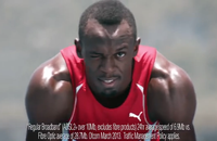 Usain Bolt dans la dernière campagne Virgin