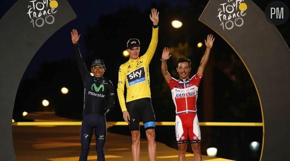 Le podium du Tour de France 2013