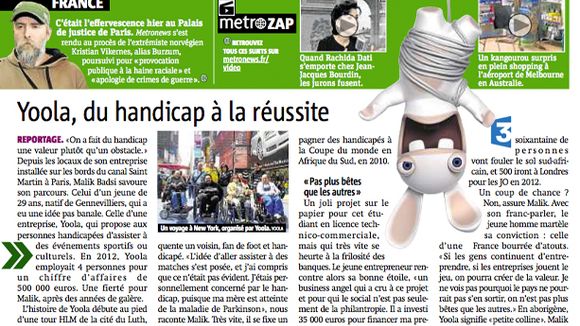 "Les Lapins Crétins" squattent "Metronews" aux mauvais endroits