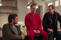 John Stamos, Dave Coulier et Bob Saget, les héros de "La Fête à la maison", dans une publicité Danone.