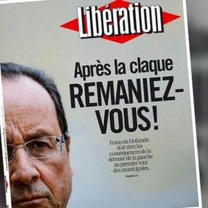 La Une du quotidien "Libération" qui appelle à un remaniement du gouvernement.