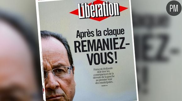 La Une du quotidien "Libération" qui appelle à un remaniement du gouvernement.