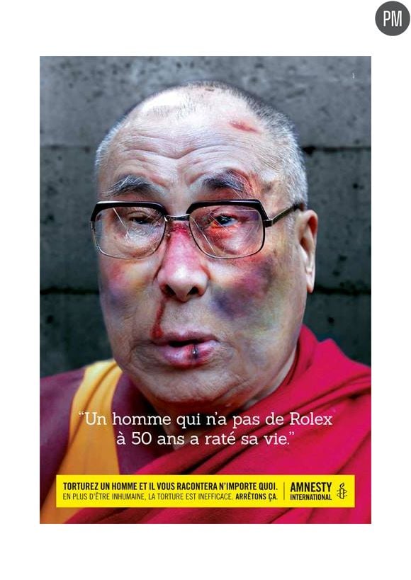 Le Dalaï-Lama torturé par Amnesty International