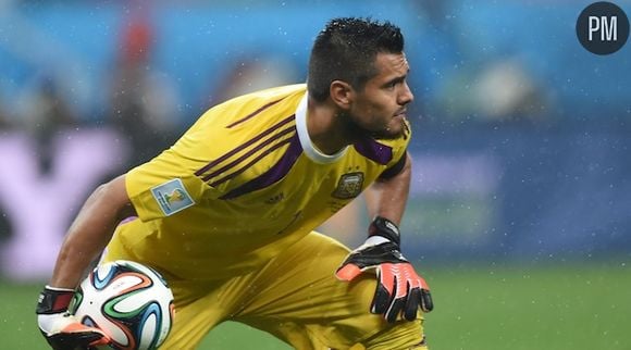 Sergio Romero lors du match Argentine/Pays-Bas