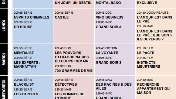 Tous les programmes de la télé du 13 au 19 septembre 2014