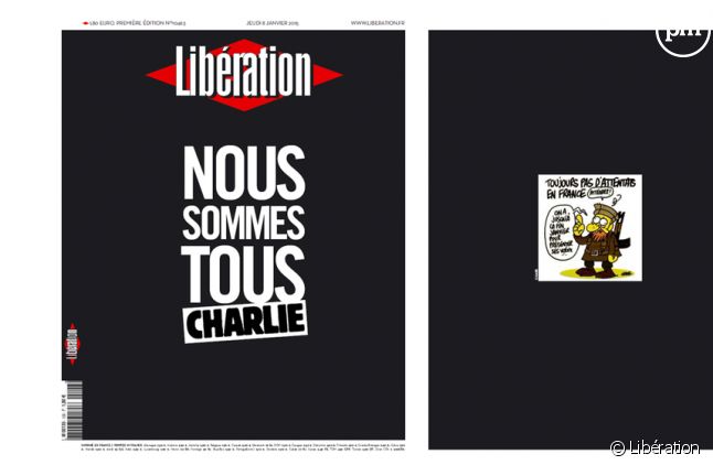 La Une de "Libération" hommage à "Charlie Hebdo"