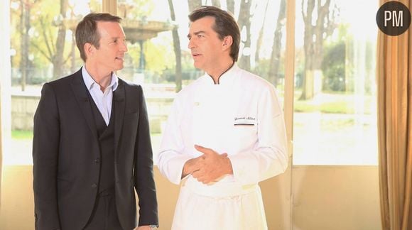 Stéphane Rotenberg et Yannick Aleno dans "Top Chef" 2015