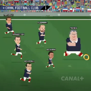 L'équipe du "Canal football Club" clip de Canal+ pour la rentrée 2015