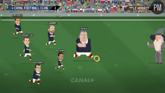 L'équipe du "Canal football Club" clip de Canal+ pour la rentrée 2015