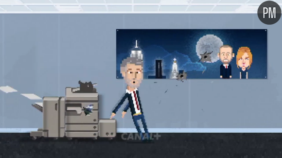 Antoine de Caunes en pixels dans le clip de Canal+ pour la rentrée 2015