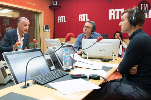 Gilles Bouleau, premier invité de "Les Dessous de l'Ecran" sur RTL.