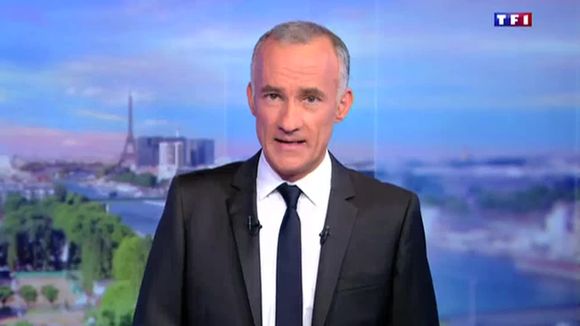 Gilles Bouleau adresse "une pensée amicale" à Claire Chazal dans son 20 Heures