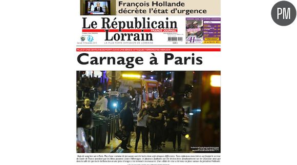 La Une du Républicain Lorrain