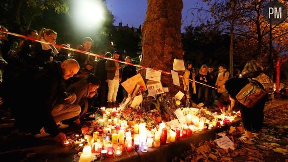 Hommage près du Bataclan