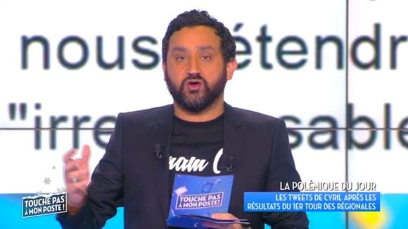 "TPMP" : Cyril Hanouna agacé par les critiques des journalistes après ses tweets sur les régionales