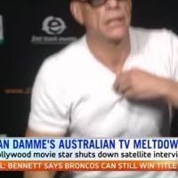 Jean-Claude Van Damme craque en pleine interview