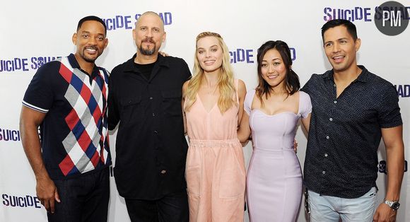 Will Smith, David Ayer, Margot Robbie, Karen Fukuhara et Jay Hernandez