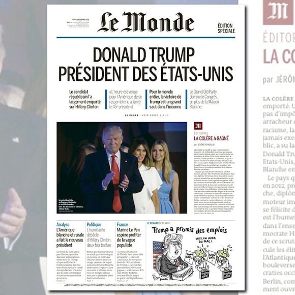 Donald Trump à la Une