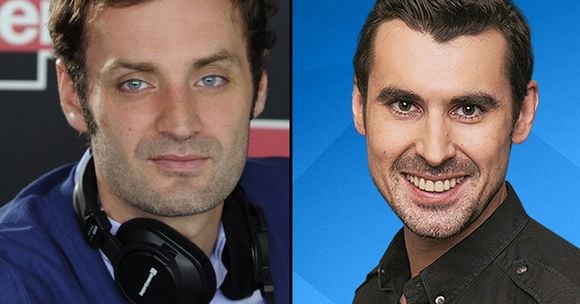 Augustin Trapenard (France Inter) et Thomas Joubert (Europe 1).