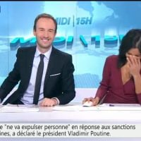 Fou rire d'Aurélie Casse sur BFMTV avant de lancer la météo