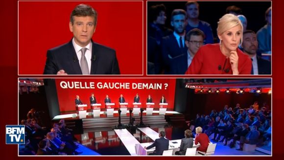 Arnaud Montebourg et Laurence Ferrari s'accrochent au sujet d'iTELE durant le débat