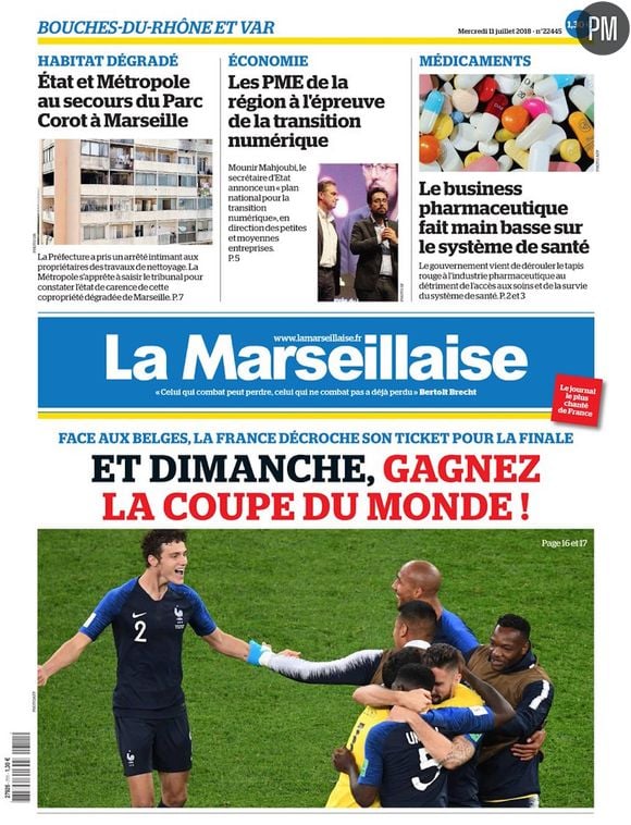 "Et dimanche, gagnez la Coupe du monde"