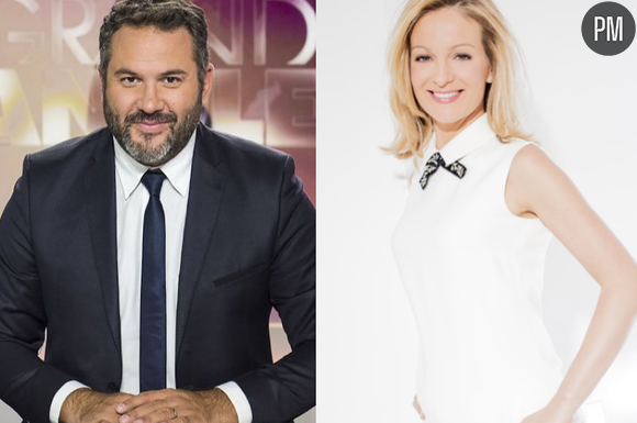 Bruce Toussaint ("Grand Angle" sur BFMTV) et Audrey Crespo-Mara ("Audrey&Co" sur LCI)