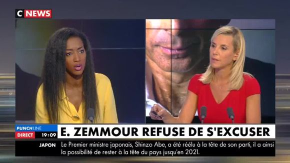 Hapsatou Sy sur le plateau de Laurence Ferrari