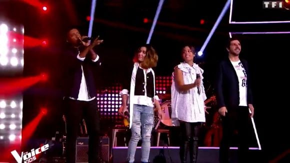 "The Voice Kids" : Soprano, Amel Bent, Jenifer et Patrick Fiori reprennent "L'envie" de Johnny Hallyday