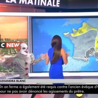 Halloween : La présentatrice météo de CNews effrayée par un clown