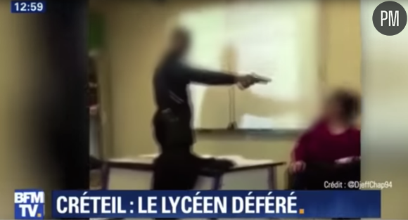 La professeure menacée par un lycéen à Créteil.