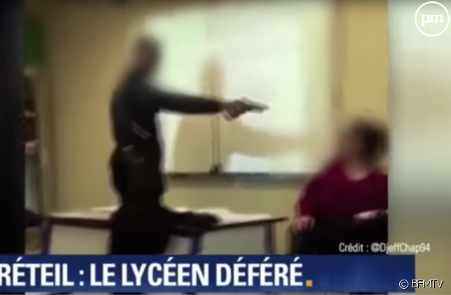La professeure menacée par un lycéen à Créteil.