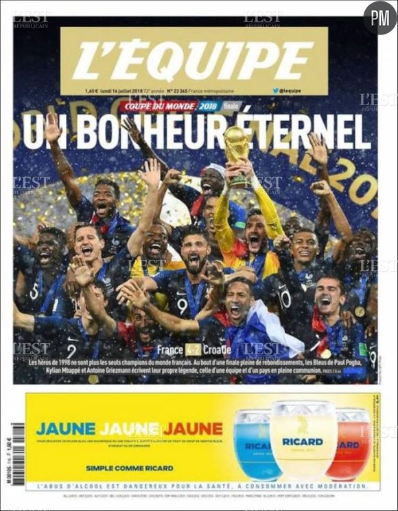 Les Bleus champions du monde pour la deuxième fois