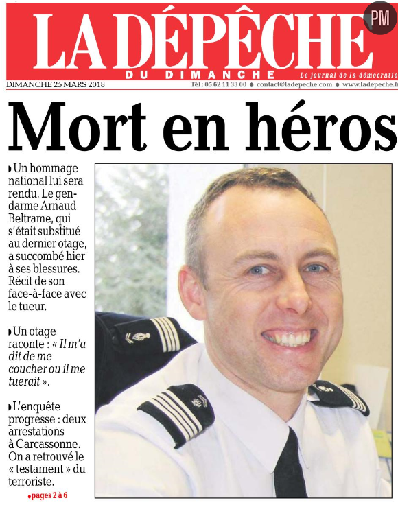 Emotion nationale autour d'Arnaud Beltrame