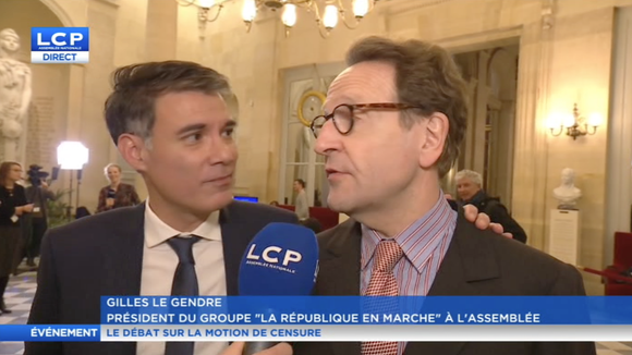 Olivier Faure (PS) trolle une interview en direct de Gilles Le Gendre (LREM) sur LCP