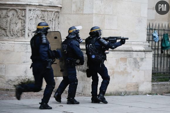 Les forces de l'ordre lors des manifestations des Gilets jaunes samedi dernier.